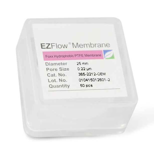 Foxx Life Sciences EZFlow Hydrophobic PTFE Membrane Disc Filters 365-2212-OEM - 50.0 Each
