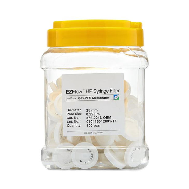 Foxx Life Sciences EZFlow Glass Fiber and PES Syringe Filters 372-2216-OEM - 100.0 Each