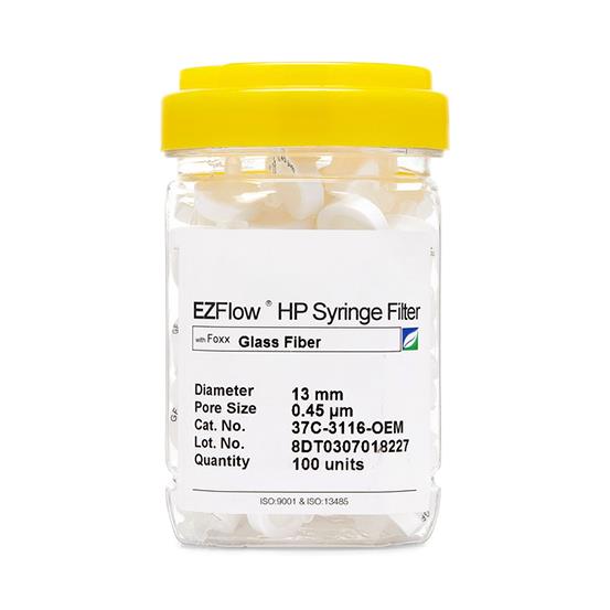 Foxx Life Sciences EZFlow Glass Fiber Syringe Filters 37C-3116-OEM - 100.0 Each