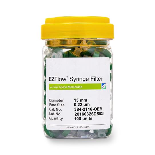 Foxx Life Sciences EZFlow Nylon Syringe Filters 384-2116-OEM - 100.0 Each