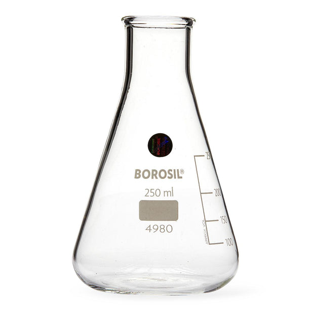 Borosil Narrow Mouth Erlenmeyer Flasks - 4980021 - 40 Each - MDL-FXX4980021