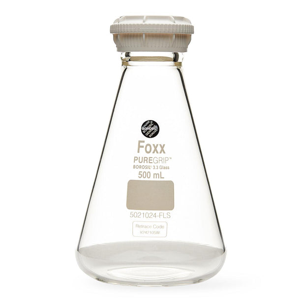 FOXX LIFE SCIENCES PUREGRIP Erlenmeyer/Conical Flasks 5021024-FLS 10 Each - MDL-FXX5021024FLS