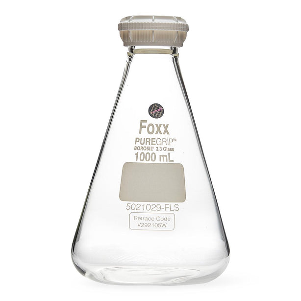 FOXX LIFE SCIENCES PUREGRIP Erlenmeyer/Conical Flasks 5021029-FLS 10 Each - MDL-FXX5021029FLS