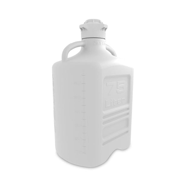 Foxx Life Sciences Wide-Mouth EZBio Carboy with Handle, VersaCap, Polypropylene, Wide Mouth, Sterile, 75 L - 515-5K61-FLS - 1 Each