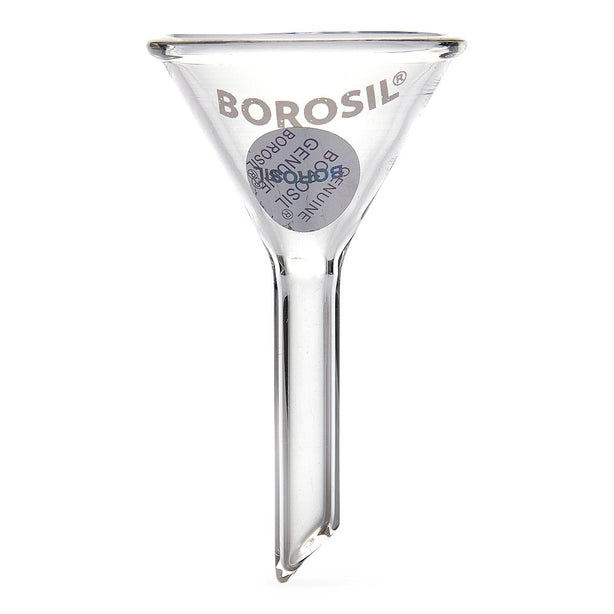 Foxx Life Sciences Borosil Plain Short Stem Funnel with 60° Bowl Angle and 35 mm Cup Volume - 6140058 - 30 Each