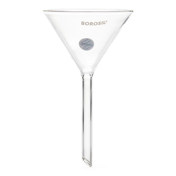 Foxx Life Sciences Borosil Plain Short Stem Funnel with 60° Bowl Angle and 75 mm Cup Volume - 6140071 - 20 Each