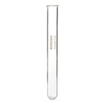 Foxx Life Sciences Borosil Round Bottom Clear Borosilicate Test Tube with Rim, 12 mm O.D. x 100 mm L, 7 mL Volume, 800 per Case - 9800U03 - 800 Each