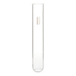 Foxx Life Sciences Borosil Round Bottom Clear Borosilicate Test Tube with Rim, 25 mm O.D. x 150 mm L, 55 mL Volume, 200 per Case - 9800U08 - 200 Each
