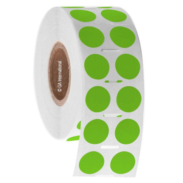 GA INTERNATIONAL INC 0.5" Circle Color Dots Paper Label GPA-53NOTC1-2GA 1 Each - MDL-GANGPA53C12GA