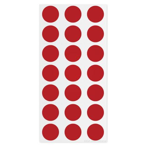Lab-Tag 0.75" Water Resistant Cryo Dot Label - LT-19RE - 20 Each - MDL-GANLT19RE