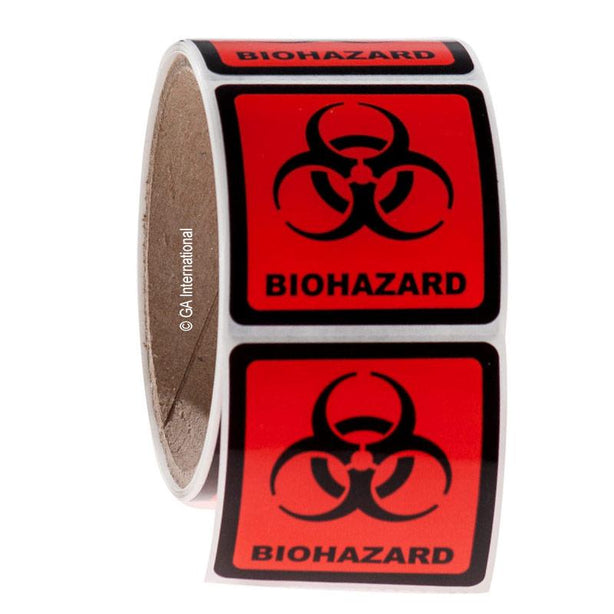 Cryogenic Biohazard Symbol Warning Labels - WLA-006-0.1P - 1 Each - MDL-GANWL00601P