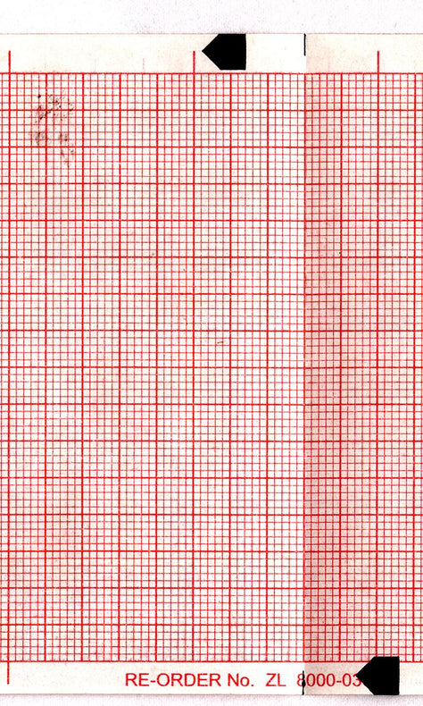 Graphic Controls Medical Chart Recording Papers 32015945 - 1.0 Pad