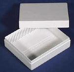 General Data Co Plastic with Lids Box, Slide, 25-POS, Abs, Removable Cvr, Green - GDASB25PG