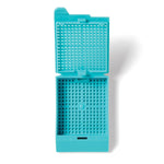 General Data CO SHURMark One-Piece Dispenser Pack Biopsy Cassette, 1-Piece with Attached Lid, Aqua - SM-BCDP-A - 1000 Each