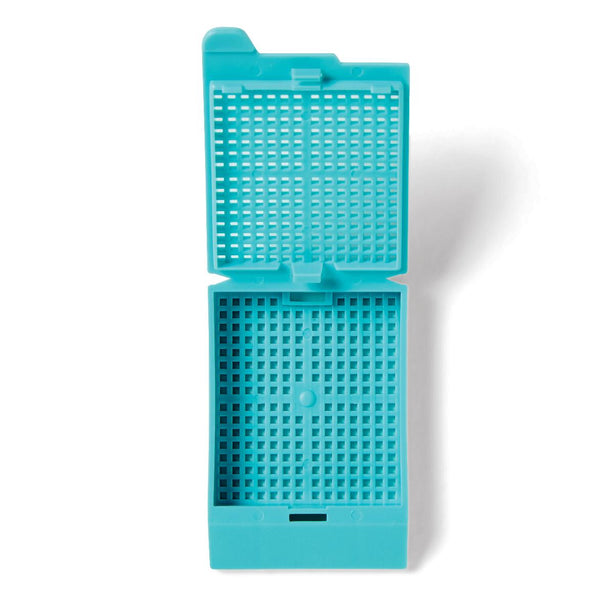 General Data CO SHURMark One-Piece Dispenser Pack Biopsy Cassette, 1-Piece with Attached Lid, Aqua - SM-BCDP-A - 1000 Each