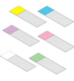 General Data Co Inc Routine Color Microscope Slides Beveled Edges - GDASMCCSBL