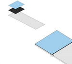 Black Color Under Surface Color Slide Beveled Edges - SM-CCU-BG - 1440 Each - MDL-GDASMCCUBG