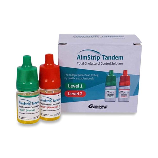 Germaine Laboratories AimStrip Tandem Triglycerides Control Solution, 3 mL, 2 per Pack - 77412 - 2 Each