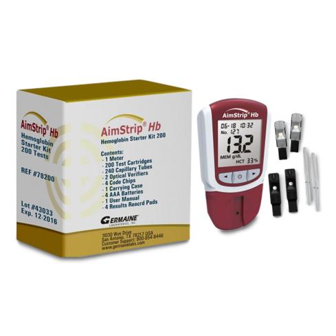Germaine Laboratories, Inc AimStrip Hemoglobin Kit 78200 1.0 Each-MDL-GEA78200