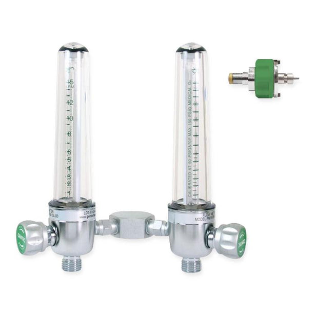 GENSTAR TECHNOLOGIES CO INC Aluminum Dual-Oxygen Flowmeters FMD197A-15L-OH 1 Each - MDL-GFMD197A15LOH