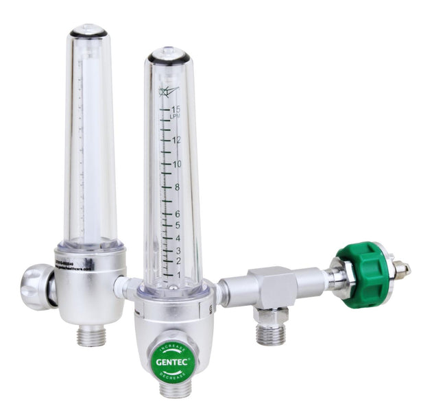 Aluminum Dual-Oxygen Flowmeters - FMD197A-15L-OHP - 1 Each - MDL-GFMD197A15OHP