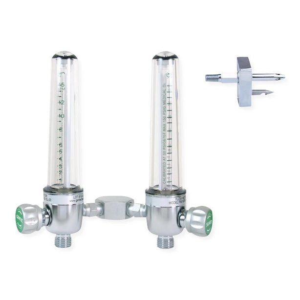 Genstar Technologies Co Inc Brass Dual-Oxygen Flowmeters - GFMD197B15LCH