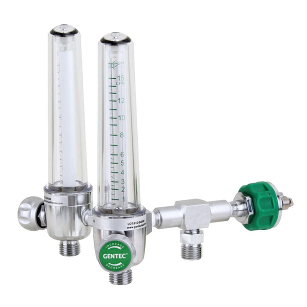 Genstar Technologies Co Inc Brass Dual-Oxygen Flowmeters - GFMD197B15OHP