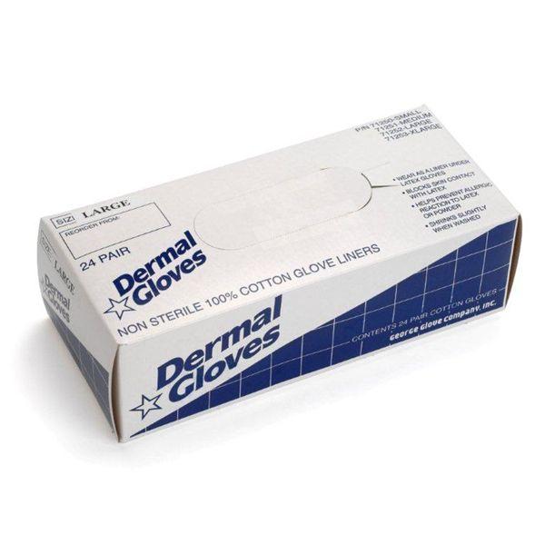 George Glove 100%-Cotton Dermal Gloves - 71213 - 12 Pair - MDL-GGL71213