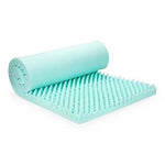 Geneva Egg Crate Convoluted Foam Mattress Pad with 1.8 Density, Green, 4" x 32" x 73" - CM-43273H - 5 Each
