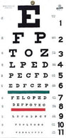 Snellen Hanging Eye Test Chart - 1240 - 1 Each - MDL-GHF131240