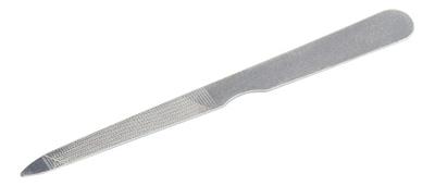 Graham-Field Stainless Steel Triple Cut Nail Fingernail File, 5" - 1776 - 12 Each