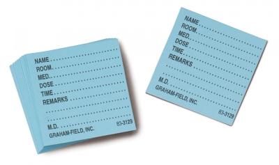 Graham-Field Inc Medicine Cards 3129 BL - 500.0 Each