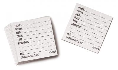 Graham-Field Inc Medicine Cards 3129 W - 500.0 Each
