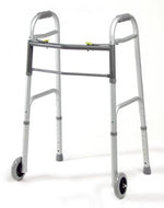 Graham-Field 616370A-4 Dual-Release Folding Walker with 5" Wheels and 4" Folding Depth, Junior Size - MDL-GHF616370A4 - 4 Each