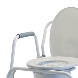 GRAHAM-FIELD INC Silver Collection 3-in-1 Steel Drop-Arm Commode 6433A 1 Each - MDL-GHF6433A