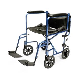 Graham-Field Aluminum Transport Chair, Lightweight, 19", Black - EJ786-1 - 1 Each