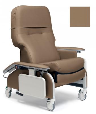 Graham-Field Lumex Deluxe Clinical Care with Recliner, Drop Arm, Taupe - FR566DG8584 - 1 Each