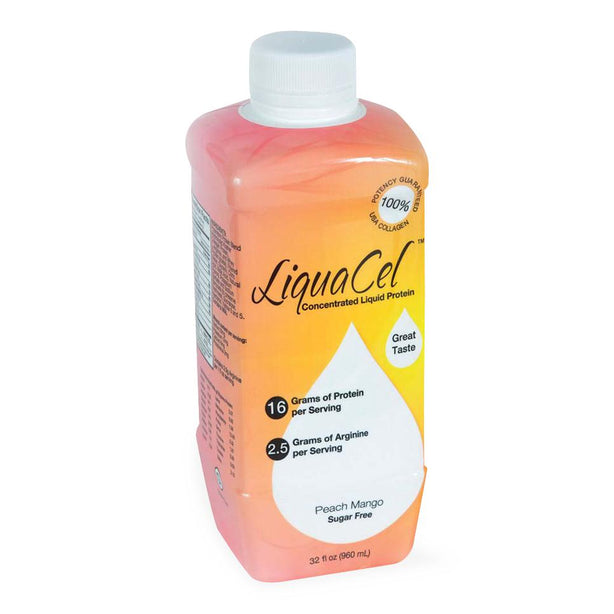 Global Supplement GH87 Liquid Protein, LiquaCel, Peach Mango, 32 oz. - MDL-GHPGH87 - 6 Each