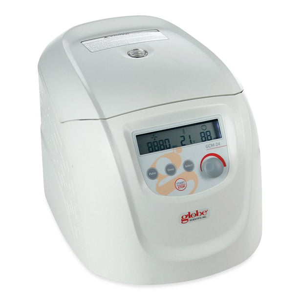 Globe Scientific GCM-24 Standard 24-Place High Speed Microcentrifuge, 120v, 60Hz, US Plug (Includes: 24-Place Rotor with Lid for 1.5 mL and 2.0 mL Microcentrifuge Tubes) - GCM-24 - 1 Each