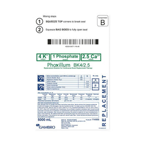 BAXTER HEALTHCARE Phoxillum BK4/2.5 Replacement Solution 114905 2 Each - MDL-GMO114905