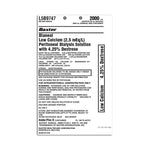 BAXTER HEALTHCARE DIANEAL Low-Calcium PD Solutions L5B9747 1 Each - MDL-GMOL5B9747H
