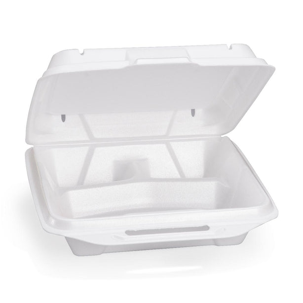 GENPAK LLC Snap-It Foam Hinged Dinner Containers GNPSN203 200 Each - MDL-GNPSN203