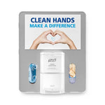 Gojo Purell Messenger Floor Stand / Dispensers 7399-HB-SLV - 1.0 Each - MDL-GOJ7399HBSLV