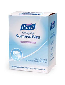 Gojo PURELL Cottony Soft Sanitizing Wipe 9025-12 - 12.0 Each