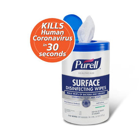 Gojo PURELL Surface Sanitizing Wipes 9340-06 - 6.0 Each