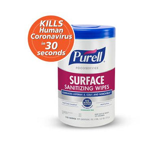 Gojo PURELL Surface Sanitizing Wipes 9341-06 - 6.0 Container
