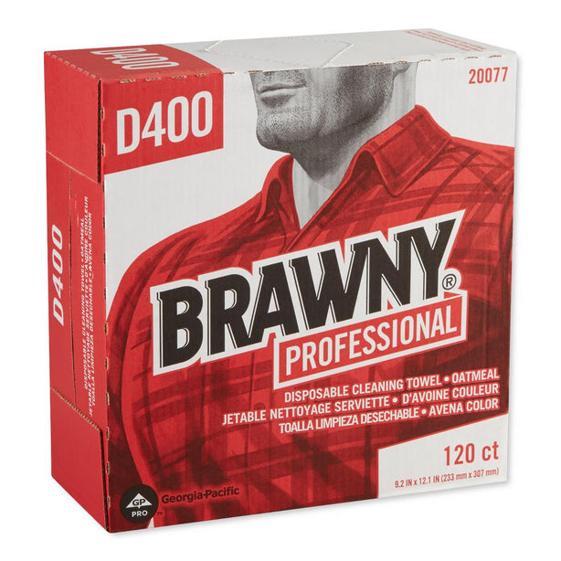 GEORGIA PACIFIC LLC Brawny Professional D400 Disposable Cleaners 20077 10 box-MDL-GPC20077