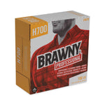 GEORGIA PACIFIC Industrial Medium-Weight Shop Brawny Professional H700 Disposable Cleaning Towels, Tall Box, White, 500 Towels/Case - 25070 - 500 Each