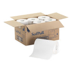 GEORGIA PACIFIC Hardwound Ecologo SofPull Paper Towel Roll, White, 9" W x 400' L - 26610 - 6 Roll