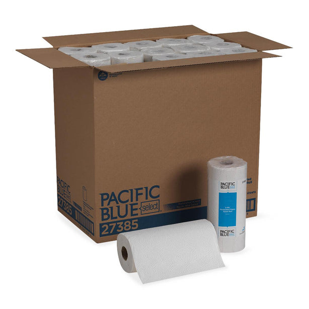 GEORGIA Perf Roll Pacific Blue Select Perforated 2-Ply Paper Towels, 8.8" x 11", 85 Sheets/Roll - 27385 - 30 Roll